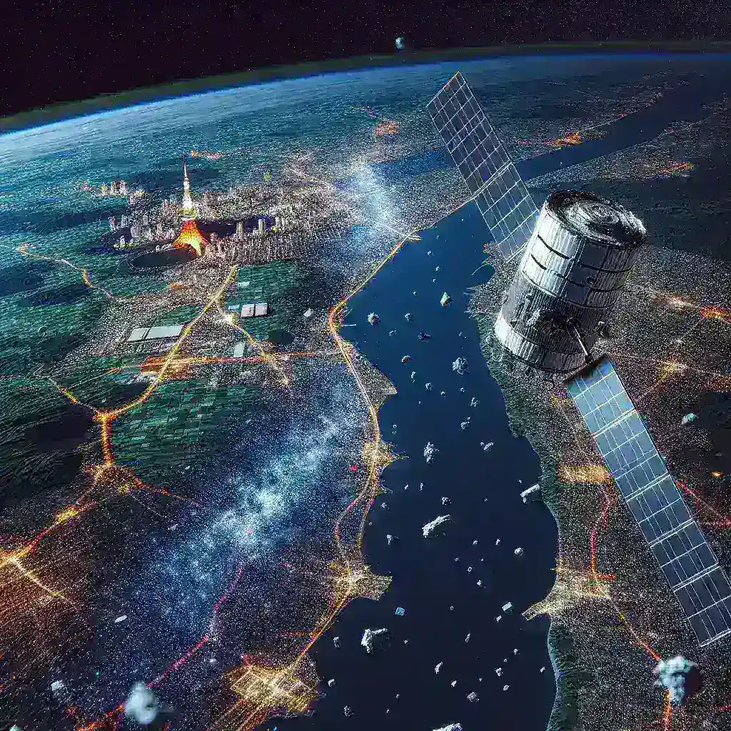 Japão testa satélite com sistema de desvio automático de detritos espaciais